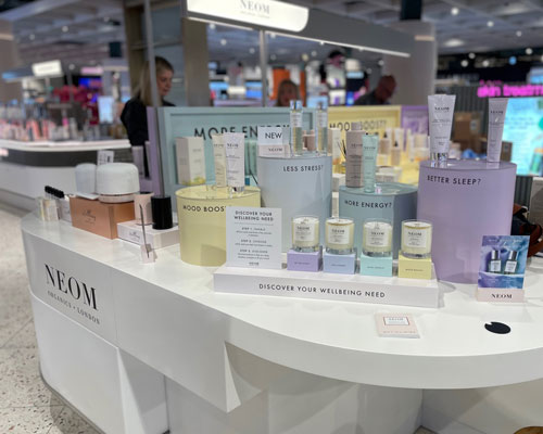 Neom Display Plinths at the Metro Centre, Newcastle.